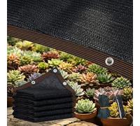 Toile D'ombrage pour Plantes, Filet D'ombrage Noir 1x3m 1.5x1.5m 2x3.5m 5.5x8m 8x10m Filet Protection Solaire 90%, Tissu D'ombrage avec Œillets, Voile D'ombrage pour Grange ou chenil(7.5x10m)