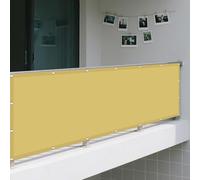 Toile d'ombrage Rectangulaire 1.6 x 4.5 m avec Protection UV Filet Ombrages Contre Le Vent pour en Plein Air, Jardin Terrasse, Jaune Sable