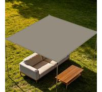 Toile d'ombrage Rectangulaire 1.7 x 3.2 m Résistant à l'eau Voiles Ombrages Respirant pour Patio Balcon Jardin Terrasse Extérieur, Taupe