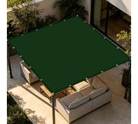 Toile d'ombrage Rectangulaire 1.8 x 2.8 m D'Ombrages UV Protection Toile Ombrage Respirant avec Oeillets et Cordons pour Patio Balcon Jardin Terrasse Extérieur, Vert Foncé