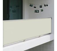 Toile d'ombrage Rectangulaire 2.5 x 7 m avec Protection UV Filet Ombrages Contre Le Vent pour en Plein Air, Jardin Terrasse, Blanc cassé