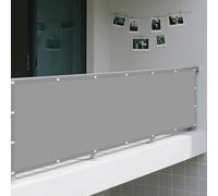 Toile d'ombrage Rectangulaire 2.8 x 2.8 m avec Protection UV Filet Ombrages Contre Le Vent pour en Plein Air, Jardin Terrasse, Gris Clair
