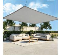 Toile D'ombrage Rectangulaire, 2.8x4 M Voile Dombrage Imperméable, Voile D'ombrage Balcon Bâche Ombrage Protection UV Solaire pour Jardins Balcons Pergola Terrasse - Gris Clair