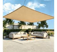 Toile D'ombrage Rectangulaire, 2.8x4 M Voile Dombrage Imperméable, Voile D'ombrage Balcon Bâche Ombrage Protection UV Solaire pour Jardins Balcons Pergola Terrasse - Jaune Sable