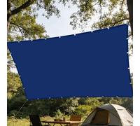 Toile d'ombrage Rectangulaire 2 x 4 m Polyester Antidéchirure Voiles d'ombrage Imperméable Antidéchirure pour Patio Jardin Terrasse Extérieur, Sable, Bleu Foncé