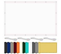 Toile d'ombrage Rectangulaire 30 x 125 cm avec Protection UV Toile Rectangulaire d'ombrage Exterieur Multi Couleur et Taille pour Patio Jardin, Terrasse, Extérieur, Balcon, Blanc