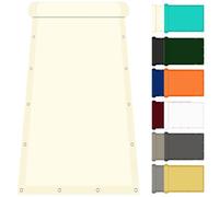 Toile d'ombrage Rectangulaire 80 x 185 cm avec Protection UV Voile d'ombrage Terrasse Imperméable Imperméable et Coupe-Vent pour Patio Jardin, Terrasse, Extérieur, Balcon, Ivoire