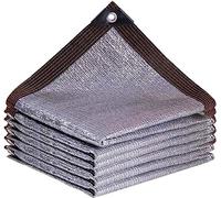 Toile d'ombrage réfléchissante - 99 % résistante aux UV - Bâche en maille pour jardin, terrasse, pelouse et plantes - 4 x 6 m