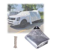 Toile D'ombrage Réfléchissante En Aluminium, 75% Filet D'ombrage De Protection Solaire, Bâche D'ombrage Brise Vue Argentée, 1*1 1*2 2*2.5 2*3.5 2*6 M Tissu Occultant(3.0*3.0 m(9.8*9.8 ft))