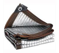 Toile D'ombrage Réfléchissante En Aluminium, Filet D'ombrage De Protection Solaire, Bâche De Protection Solaire Argentée, Adaptée Aux Plantes De Serre, Pergola, Terrasse, Poulailler, Filet D'ombrage(4