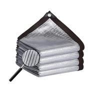 Toile d'ombrage réfléchissante en aluminium - Protection UV à 99 % - Durable et respirant - Idéal pour jardin, plantes, niches, voitures et terrasses - 10 x 10 m