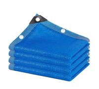 Toile d'ombrage résistante aux UV avec œillets - Bord collé bleu pour serre, jardin, parking - Protection solaire extérieure de 2,5 x 3 m