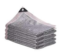 Toile d'ombrage robuste en aluminium 99 % pour voitures, camping-cars, terrasses, piscines, balcons - Bâche d'intimité en maille (4 x 4 m) pour une protection solaire ultime