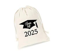 Toile Draw String Cadeaux 2025 Cérémonies de remise des diplômes Étudiants Sacs à bonbons pour tenir des cadeaux et des fêtes Sacs à cordon élégants