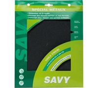 Savy Toile émeri moyen – Ponçage et polissage des métaux – Lot de 3