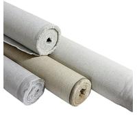 Toile en rouleau Lin, Rouleau de toile vierge apprêtée en mélange lin, 10 m, gros grain, plusieurs largeurs, for peinture à l'huile et l'acrylique(Width 68cm)