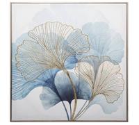 Atmosphera - Toile imprimée Ginko encadrée 58x58 cm