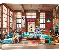 Toile, Graffiti e Pop Art - Gerard Madau - Surrealoft, Attitude (détail) - 80x60 cm
