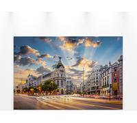 Toile Gran Via Madrid Gris Vert 90x60 DD120333 Toile sur cimaise