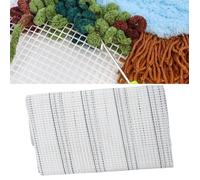 Toile grillée maille 100x150cm - Support punch needle et crochet - Base tapis DIY solide VoltPulse