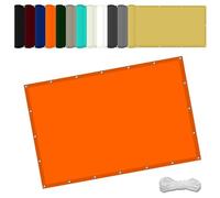 Toile Imperméable Carré 1.8 x 2 m UV Protection avec Oeillets Tissu Polyester Multi Couleur et Taille Bâche dombrages pour Terrasse Extérieur La Lawn, Orange