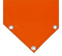 Toile Imperméable en PVC 650 GR/m² avec Œillets Tous Les 50 cm et Ourlet de Renforcement, Bâche en Plastique Résistante au Vent, à la Pluie et Anti-Moisissure (3 X 3 m Orange)