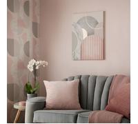 Toile imprimée Art Déco 70 x 50cm Rose, Gris