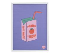 Toile Imprimée Avec Cadre - Cha Cha Pop Violet TU