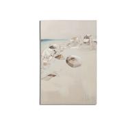 Toile Imprimée Déco "Beach" 80x120cm Multicolore