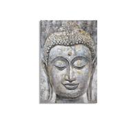TABLEAU SUR TOILE VISAGE BOUDDHA LUMIERE -A-