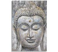 TABLEAU SUR TOILE VISAGE BOUDDHA LUMIERE -A-