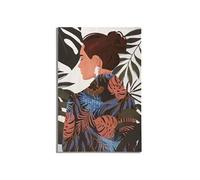 Toile Imprimée Déco "Lady Jungle Dos" 80x120cm Multicolore Multicolore