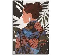 Mauro Ferretti Décoration murale impression peinte sur étoile Lady Jungle B Multicolore 80 x 2,8 cm