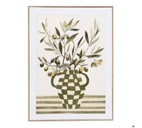 Atmosphera - Toile imprimée encadrée Claudia Vert 45x60cm