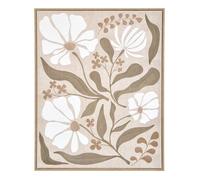 Toile imprimée fleur encadrée Esmee 40x50cm - Atmosphera Créateur d'intérieur