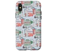 Toile londonienne sur Big Ben Bleu Clair Taxi Guard Tower Bridge Coque pour iPhone X/XS