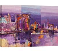 Toile - Luigi Florio, Pont de Brooklyn - 120x90 cm