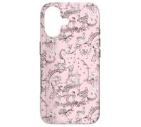 Toile Marron et Rose créatures de la forêt Ours, Lapin, cerf, Renard Coque pour iPhone 17