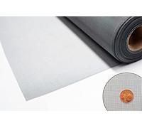 Toile moustiquaire TESO - Tissu en fibre de verre à la découpe - Couleur : noir ou gris - Qualité supérieure Pas d'effilochage lors de la découpe polyvalente, résistante aux UV et indéchirable