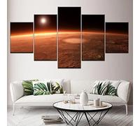 Toile Mur Art Photos Décoration De La Maison Affiche 5 Pièces Paysage De Galaxie Cosmique Hd Imprimé Salon Peinture - 5 Pièces Décoration Murale Tableau Sur Toile Images Avec Cadre 150 X 80 Cm