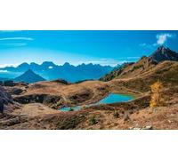 Toile murale 140 x 80 cm : une journée d'automne ensoleillée dans les Alpes carniques à Friuli Venezia-Giulia, Italie (148520556)