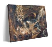 Toile murale à suspendre Joseph Mallord William Turner - La vision de l'échelle de Jacob - Romantisme de 1805 - Figurines d'ange et scène céleste