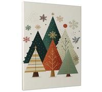 Toile murale à suspendre pour cuisine, salle à manger, salle de bain, cabine, restaurant - 20,3 x 25,4 cm - Motif sapin de Noël