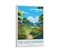 Toile murale à thème The Lost Gardens Of Heligan - Impression sur toile pour salon, chambre à coucher, salle de bain, bureau - 40 x 60 cm