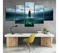 Toile Murale Art Modulaire Photo 5 Panneaux Image De Style Steampunk Bioshock Peinture HD Décor À La Maison@40X60Cmx2 40X80Cmx2 40X100Cmx1-Encadré