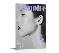 Toile murale avec cadre Vampire par Olivia Rodrigo - Décoration murale moderne pour chambre à coucher, chambre à coucher - 20 x 30 cm