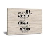 Toile murale avec citations « God Grant Me The Serenity to Accept The Things I Cannot Change », « The Courage to Change The Things I C » pour chambre à coucher, salon, cuisine, décoration d'intérieur