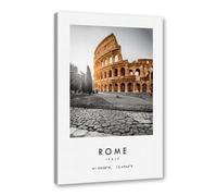 Toile murale avec impression de paysage urbain d'Europe et des États-Unis, décoration d'intérieur pour salon, chambre à coucher, bureau (SKU23, cadre photo noir, 8x12in / 20 x 30 cm)