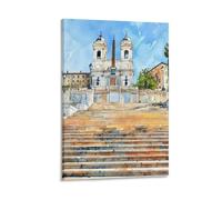 Toile murale avec impressions sur toile de style paysage urbain historique de Rome - 30 x 45 cm