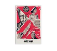 Toile murale de film satirique absurdiste comédie sombre anthologie des contes sauvages - Art mural moderne pour chambre à coucher - 40 x 60 cm - Style sans cadre